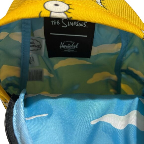 Vintage Herschel Lisa Simpson Classic Mini Backpack Yellow The Simpsons. RARE! - Picture 6 of 8